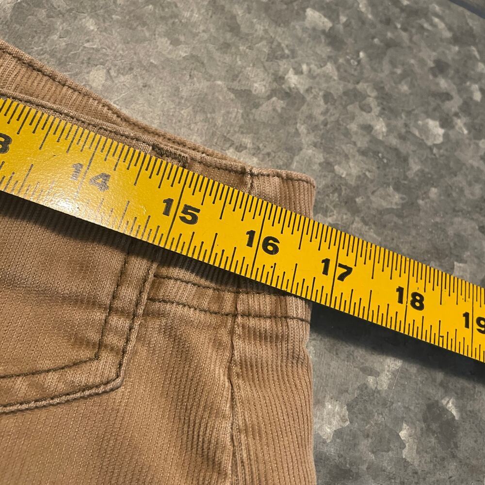 Vintage Levi's Corduroy Cargo Pocket Skirt 9 Tan Khaki Safari Military 90s Y2K - Picture 9 of 11